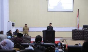 Penjabat Walikota Kotamobagu Hadiri Paripurna Penyampaian KUPA-PPAS Tahun Anggaran 2023