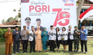 Pj Wali Kota Kotamobagu Pimpin Upacara Memperingati Hari Guru Nasional dan HUT ke-78 PGRI juga HUT ke-52 KORPRI